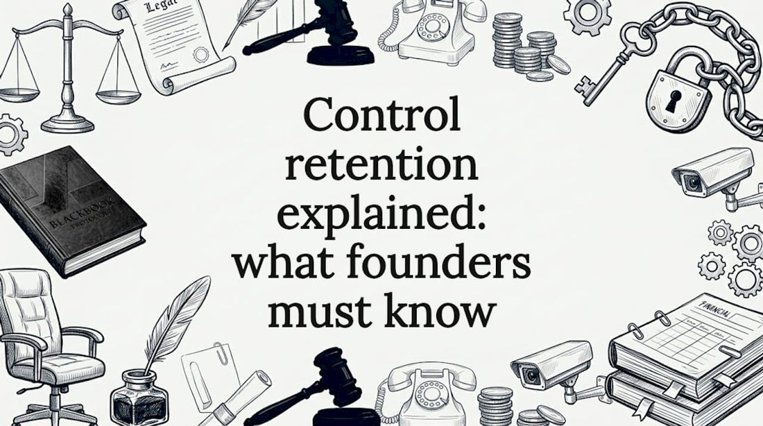 Hand-drawn decorative title card for control retention article